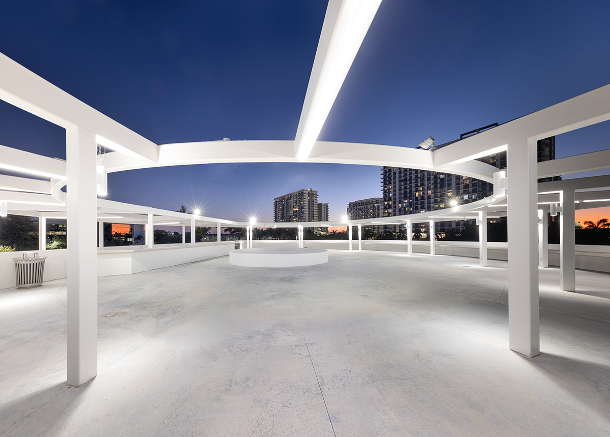 Architectural dusk view of the Doral Cultural Center  Miami, FL